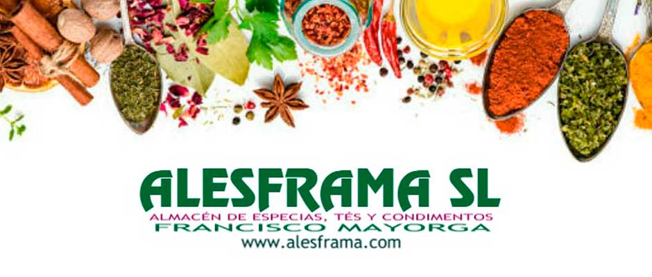 Alesframa Gran variedad de especias, condimentos y Tés Hostelería Málaga